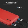 VT-3518 10000Mah Piros Power Bank