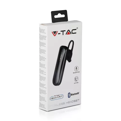 Vezeték nélküli fejhallgató, fekete, V-TAC, 7700