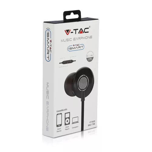 Fülhallgató, szürke, V-TAC, 7706