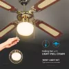 VT-6042-4 50 W de tavan ventilator cu iluminat - cu lanț control - 4 palete - curent alternativ Motor