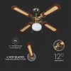 VT-6042-4 50 W de tavan ventilator cu iluminat - cu lanț control - 4 palete - curent alternativ Motor