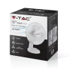 12 hüvelykes asztali ventilátor, 40w, fehér, V-TAC, 7924