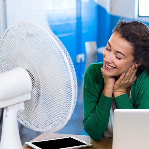 16 hüvelykes asztali ventilátor, 40w, fehér, V-TAC, 7925