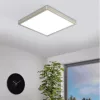 LED panel , falon kívüli , 19.5W , CCT , dimmelhető , 28.5 x 28.5 cm , négyzet , matt nikkel , IP44 , EGLO Connect.Z , Zigbee , FUEVA-Z , 98852