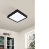 LED panel , falon kívüli , 16.5W , CCT , dimmelhető , 21 x 21 cm  , négyzet , fekete , IP44 , EGLO Connect.Z , Zigbee , FUEVA-Z , 900109