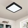 LED panel , falon kívüli , 16.5W , CCT , dimmelhető , 21 x 21 cm  , négyzet , fekete , IP44 , EGLO Connect.Z , Zigbee , FUEVA-Z , 900109