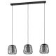 EGLO , 99706 , FLORESTA , függeszték , E27 , 3X40W , IP20 , fekete-átlátszó