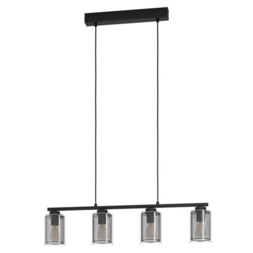 EGLO , 99707 , ZOCABON , függeszték , E27 , 4X40W , IP20 , átlátszó