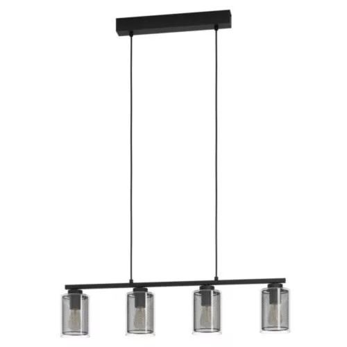 EGLO , 99707 , ZOCABON , függeszték , E27 , 4X40W , IP20 , átlátszó