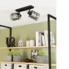 EGLO , 99712 , CONSACA , spot lámpa , E27 , 2X40W , IP20 , fekete-átlátszó