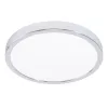 LED panel , 20.5W , falon kívüli , kerek , természetes fehér , króm keret , IP44 , EGLO , FUEVA 5 , 30892