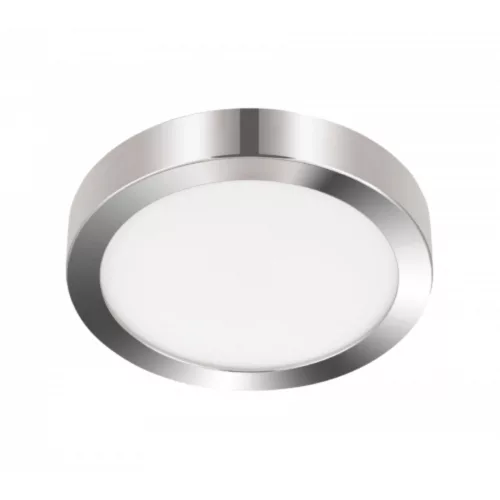 LED panel , 20.5W , falon kívüli , kerek , természetes fehér , króm keret , IP44 , EGLO , FUEVA 5 , 30892