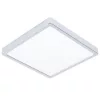 LED panel , 20.5W , falon kívüli , négyzet , természetes fehér , króm keret , IP44 ,  EGLO , FUEVA 5 , 30894