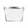 LED panel , 20.5W , falon kívüli , négyzet , természetes fehér , króm keret , IP44 ,  EGLO , FUEVA 5 , 30894