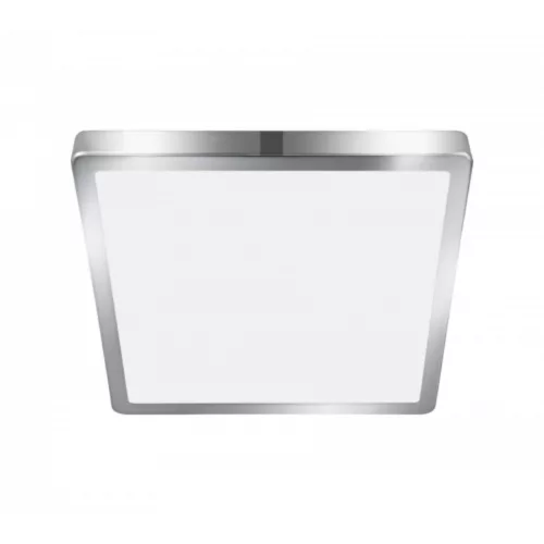 LED panel , 20.5W , falon kívüli , négyzet , természetes fehér , króm keret , IP44 ,  EGLO , FUEVA 5 , 30894