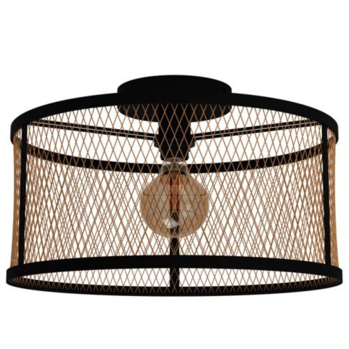 EGLO , 43603 , DELLOW , mennyezeti lámpa , E27 , 1X40W , IP20 , fekete, réz
