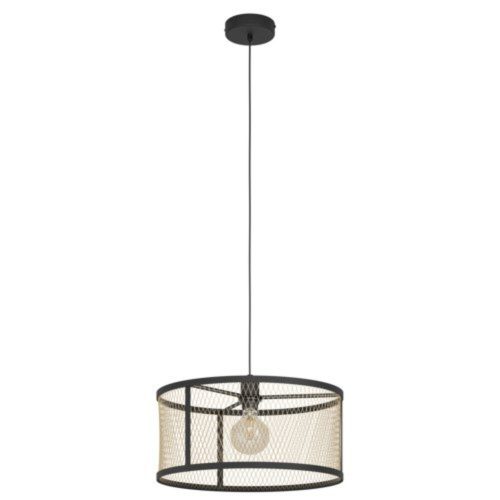 EGLO , 43604 , DELLOW , függeszték , E27 , 1X40W , IP20 , fekete, réz