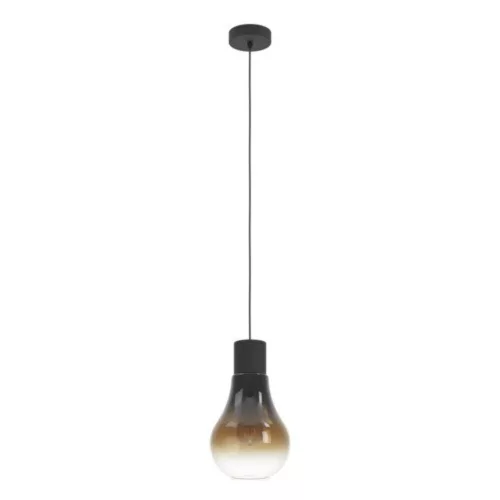 EGLO , 43459 , CHASELY , függeszték , E27 , 1X40W , IP20 , fekete-barna-átlátszó