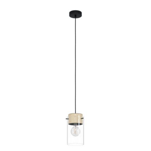 EGLO , 43545 , MADRESELVA , függeszték , E27 , 1X28W , IP20 , barna, átlátszó