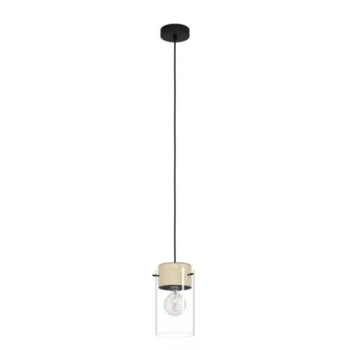 EGLO , 43545 , MADRESELVA , függeszték , E27 , 1X28W , IP20 , barna, átlátszó
