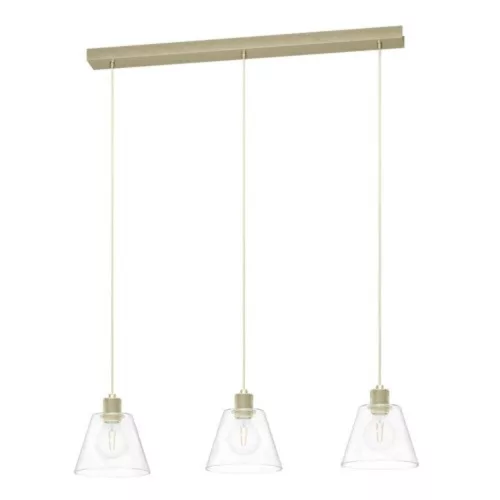 EGLO, 43634, COPLEY, lampă suspendată, E27, 3X40W, IP20, transparent