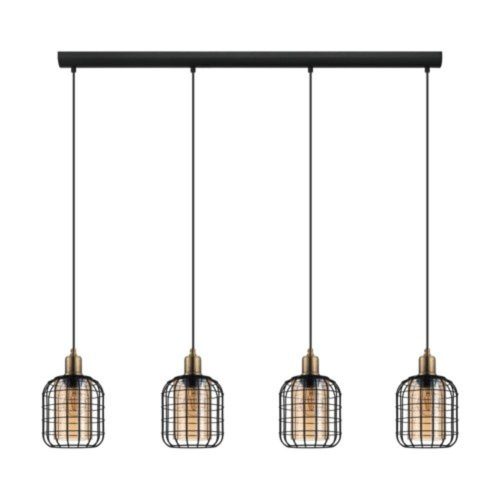 EGLO , 43528 , CHISLE , függeszték , E27 , 4X40W , IP20 , borostyán