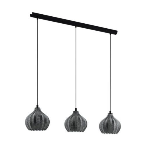 EGLO , 43577 , TAMALLAT , függeszték , E27 , 3X40W , IP20 , fekete-átlátszó
