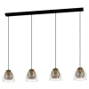EGLO, 390038, JAZMINIA, lampă suspendată, E27, 4X40W, IP20, transparent