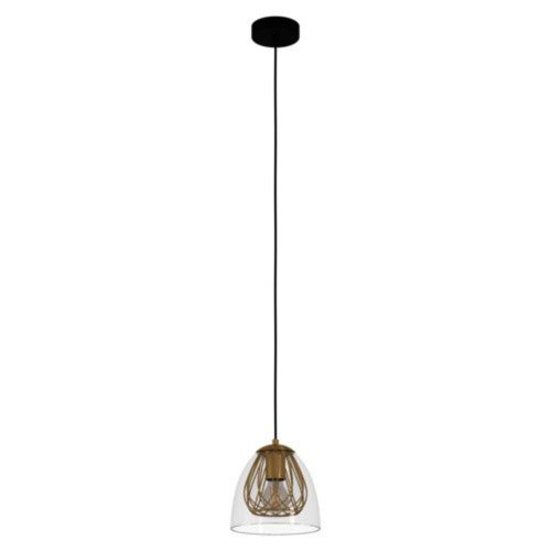 EGLO , 390037 , JAZMINIA , függeszték , E27 , 1X40W , IP20 , átlátszó