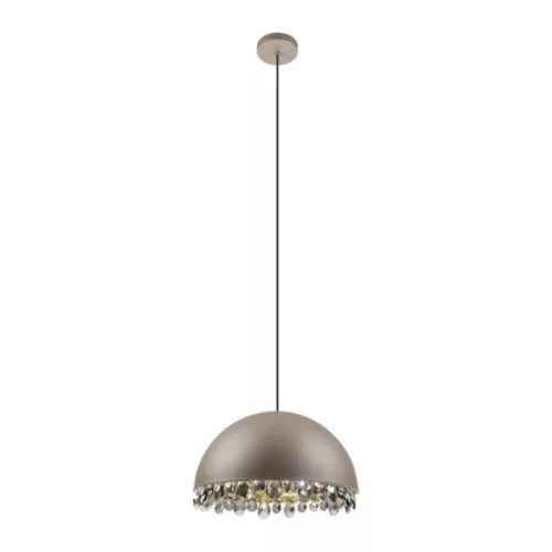 EGLO, 39948, GAETANO 2, lampă suspendată, E27, 1X40W, IP20, mokka, auriu, negru-transparent