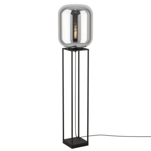 EGLO , 39989 , BULCIAGO , állólámpa , E27 , 1X40W , IP20 , fekete-átlátszó