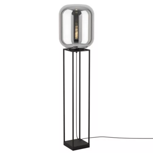 EGLO, 39989, BULCIAGO, lampadar, E27, 1X40W, IP20, negru-transparent