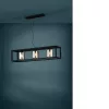EGLO , 390175 , BRISLING , függeszték , E27 , 3X60W , IP20 , fekete-átlátszó