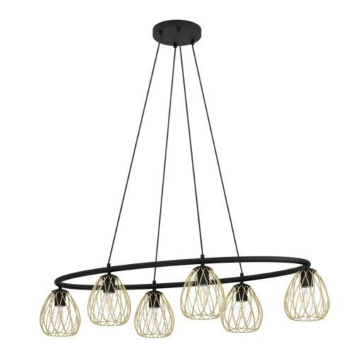 EGLO , 390092 , JAZMINIA 1 , függeszték , E27 , 6X40W , IP20