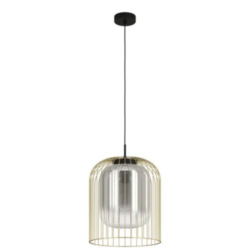 EGLO , 39695 , CAMINATA , függeszték , E27 , 1X40W , IP20 , fekete-átlátszó