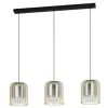 EGLO , 39696 , CAMINATA , függeszték , E27 , 3X40W , IP20 , fekete-átlátszó