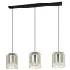 EGLO , 39696 , CAMINATA , függeszték , E27 , 3X40W , IP20 , fekete-átlátszó