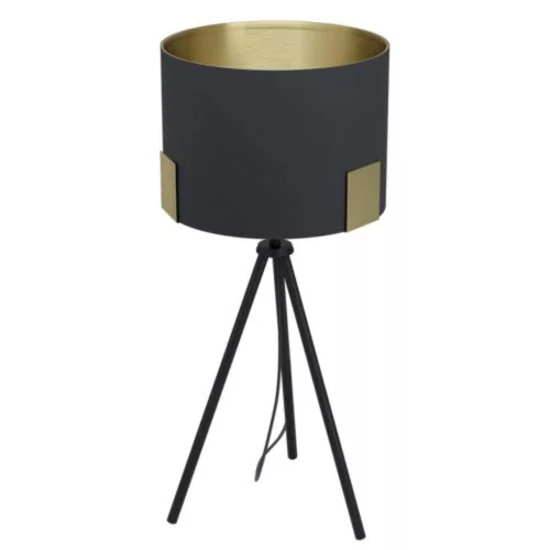 EGLO, 39965, TORTOLA 1, lampă de masă, E27, 1X40W, IP20, negru, cupru