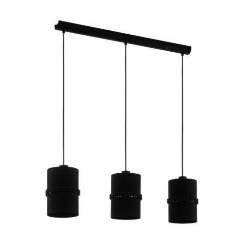 EGLO , 390034 , PARAGUAIO , függeszték , E27 , 3X28W , IP20 , fekete