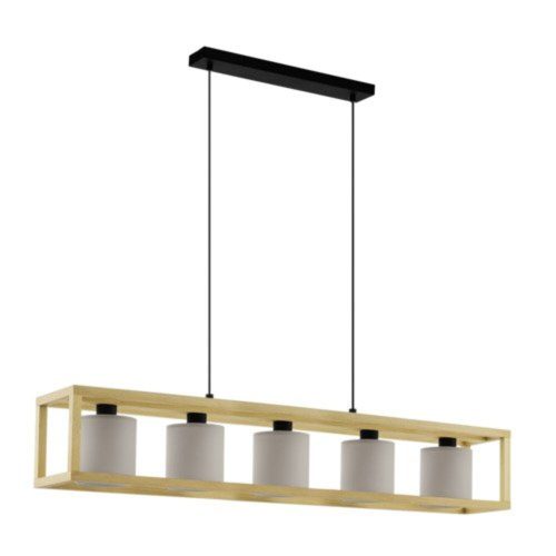 EGLO , 390109 , GRANADOS , függeszték , E27 , 5X25W , IP20 , cappuccino, fehér