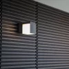LED lámpatest , oldalfali , 12W , természetes fehér , szürke , kültéri , IP54 , LUTEC , CUBA