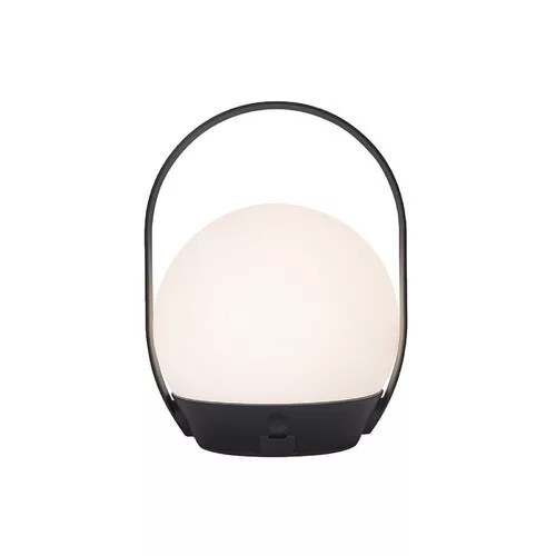 corp de iluminat LED , portabil , de masă , 3.3W , RGB , CCT , reglabil , negru , interior/exterior , IP54 , LUTEC CONNECT , CARDI