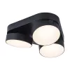 LED lámpatest , 3 x spot , billenthető , 24W , CCT , dimmelhető , fekete , LUTEC CONNECT , STANOS