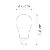 lampă LED , bec , pară , 2 x E27 , 2 x 9.2W , RGB, CCT , reglabil cu telecomandă , LUTEC CONNECT
