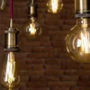 LED lámpa , égő , izzószálas hatás , filament , gömb , E27 foglalat , G125 , 7.5W , dimmelhető , CCT , LUTEC CONNECT