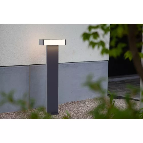 corp de iluminat LED , lampă de podea , orientabil , 17.8W , cald alb , gri , exterior , IP44 , LUTEC , Conroy