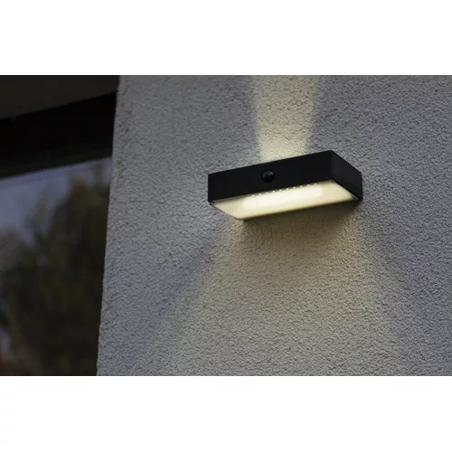 LED lámpatest , oldalfali , napelemes , 5W , CCT , dimmelhető , mozgásérzékelős , kültéri , IP54 , LUTEC CONNECT , FADI
