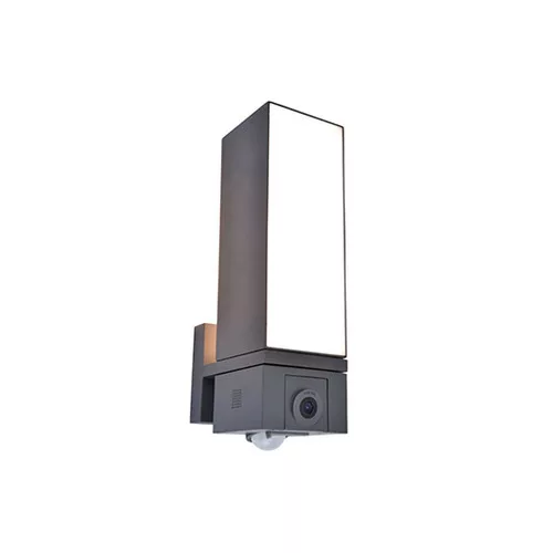 corp de iluminat LED , lateral de perete , 17.3W , CCT , reglabil , cu senzor de mișcare , cu cameră , exterior , IP44 , LUTEC CONNECT , CUBA