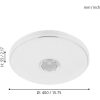EGLO , 33703 , MILAZZO , mennyezeti lámpa , 3000 K  6500 K , LED , 19W , IP44 , fehér