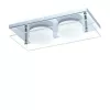 EGLO , 75327 , ABIOLA , fali-mennyezeti lámpa , 3000 K , LED , 2X6W , IP20 , átlátszó, szatinált